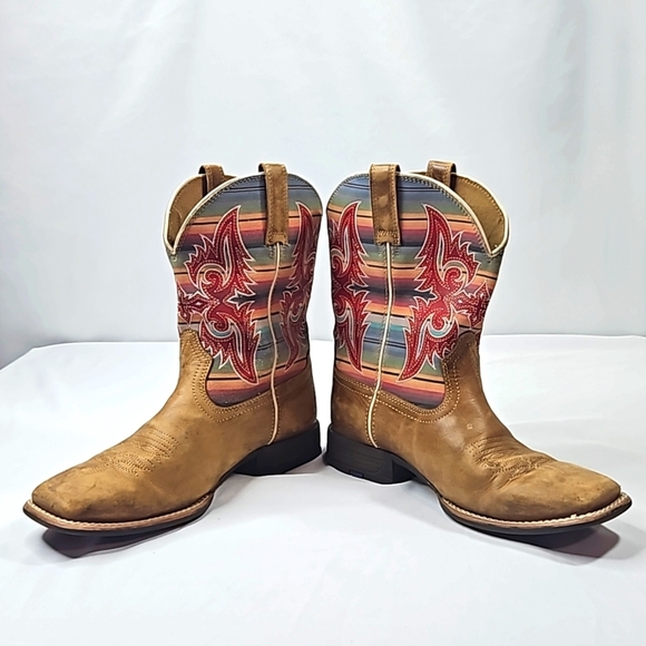 Ariat Womens Lonestar Square Toe Western Boots Size 5 - Picture 3 of 8